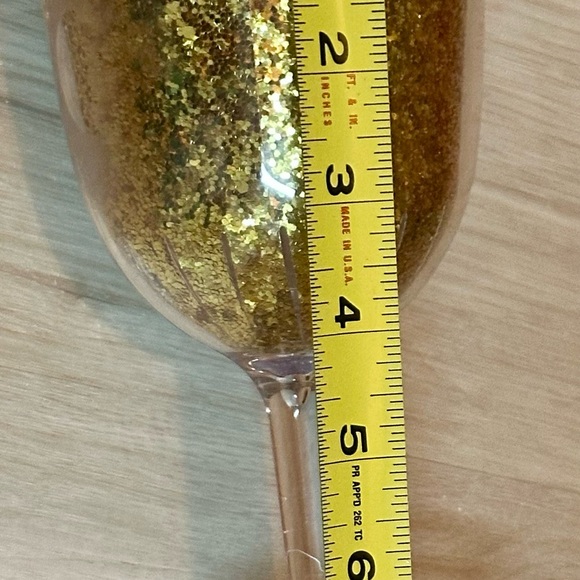 Party Drinkware Bundle: Reusable Silver Disco Ball Cup & Gold Glitter Wine Glass - Picture 13 of 16